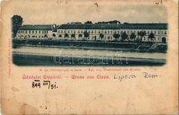 * T3 1899 Lippa, Lipova; M. Kir. Főerdőhivatal és Zárda. Kiadja Josef Zach / Kgl. Ung. Oberforstamt Und Kloster / Main F - Ohne Zuordnung