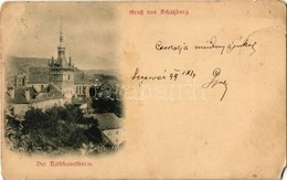 * T4 1899 Segesvár, Schässburg, Sighisoara; Der Rathhausthurm / Óratorony / Turnul Cu Ceas / Clock Tower (EM) - Ohne Zuordnung