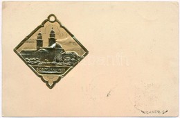 T2/T3 1940 Szatmárnémeti, Szatmár, Satu Mare; Római Katolikus Székesegyház Szeiler Féle Patent Fémplaketten. Szeiler Józ - Ohne Zuordnung