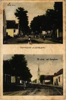 T3 1929 Alistál, Hrobonovo, Dolny Stál; Öreg Utca, Fő Utca, Református Templom / Street View, Main Street, Calvinist Chu - Ohne Zuordnung