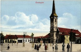 ** T2 Érsekújvár, Nové Zámky; Kossuth Tér, Templom, Conlegner J. és Fia üzlete, Gyógyszertár / Square, Church, Shops, Ph - Ohne Zuordnung