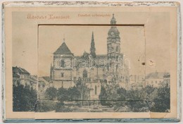 * T3/T4 1905 Kassa, Kosice; Erzsébet Székesegyház. Vastag Leporellolap / Cathedral. Thick Leporellocard (szakadások / Te - Ohne Zuordnung