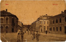 T4 1912 Léva, Levice; Báti Utca, Takarékpénztár, üzletek, Divatterem. W. L. (?) 151. Kiadja Dukesz Lipót / Street View,  - Ohne Zuordnung