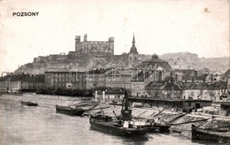 * T2/T3 Pozsony, Pressburg, Bratislava; Vár, Hajók / Castle, Ships (EK) - Ohne Zuordnung