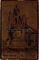 T2/T3 1899 Pozsony, Pressburg, Bratislava; Maria-Theresia-Monument / Mária Terézia Szobor. Szecessziós Aranyozott Fémes  - Ohne Zuordnung