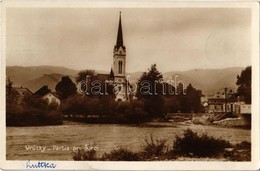 T2 1931 Ruttka, Vrútky; Partia Pri Turci / Turóc Folyó és Templom / Turiec Riverside, Church - Ohne Zuordnung