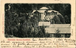 T2 1903 Stószfürdő, Stoósz-fürdő, Kúpele Stós; Nyaralók. Kiadja Wlaszlovits Gusztáv 1057. / Villas - Ohne Zuordnung