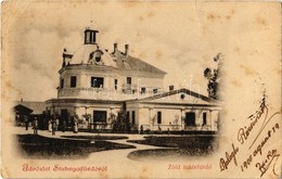 T3 1900 Stubnyafürdő, Túróchévíz, Stubnianske Teplice, Turcianske Teplice; Zöld Tükörfürdő / Spa, Bathing House  (EB) - Ohne Zuordnung