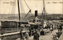 T2 1913 Crikvenica, Cirkvenica; Luka / Kikötő, Gőzhajók és áruszállítók / Hafen / Port, Steamships And Load Transport - Unclassified