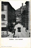 ** T2 Gubbio, Corso Garibaldi / Street View, Automobile, Palace. Ed. U. Stirati. Fot. Cappelli - Unclassified