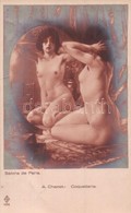 ** T2 A. Chanot - Coquetterie / Erotic Nude Lady. Salons De Paris. 1335. - Sin Clasificación