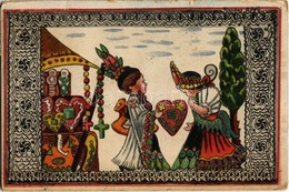 T3 1922 Magyar Népélet / Hungarian Folklore Art Postcard S: Kardos Böske (fa) - Ohne Zuordnung