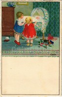 T2/T3 Children Art Postcard. ERIKA Nr. 1078. Litho S: Pauli Ebner (EK) - Ohne Zuordnung