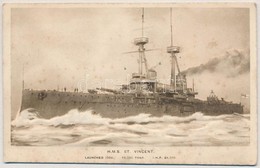 ** T2/T3 HMS St Vincent, Royal Navy Battleship. Emb. (fl) - Non Classificati