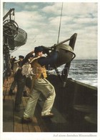 ** T2 Auf Einem Deutschen Minensuchboot. PK-Aufn. Kriegsber. Schlemmer, Carl Werner / WWII German Navy, Mariners On A Mi - Ohne Zuordnung