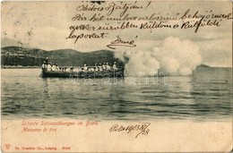 T2/T3 1903 Scharfe Schiessübungen Im Boote / Manovre Di Tiro / Éleslövészeti Gyakorlat / Austro-Hungarian Navy K.u.K. Sh - Sin Clasificación
