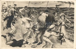 * T2 Ein Vergnügen, Eigner Art Ist Doch Eine Wasserfahrt / Seasickness On Board Of A Ship. Kunstverlag I. Wollstein Nr.  - Ohne Zuordnung