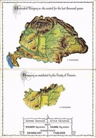 ** T2 Az Ezeréves Egységes Magyarország és A Trianoni Béke Szörnyszülöttje: Trianon Előtt és Után; Kihajtható Képeslap,  - Unclassified