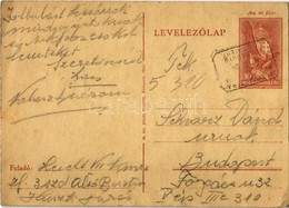 T3 1941 Leicht László Zsidó VII Zlj./3. Század KMSZ (közérdekű Munkaszolgálatos) Levele Családjának Az Alsóbisztrai Munk - Unclassified