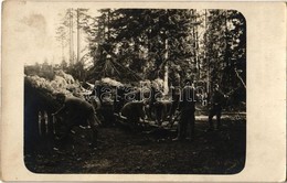 * T2/T3 1917 A Nehéz üteg Beállítása / WWI Austro-Hungarian K.u.K. Military, Setting The Heavy Artillery Ready. Photo (f - Non Classés