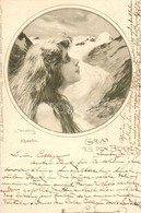 T2 1898 Gruss Aus Den Bergen, Alpenfee. Fr. A. Ackermann Kunstverlag Künstlerpostkarte No. 350. S: Leo Kainradl - Non Classificati