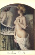 ** T2/T3 La Jolie Maud. Marque L.-E. / Erotic Nude Lady Art Postcard S: Raphael Kirchner (EK) - Sin Clasificación