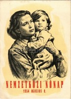 ** T2/T3 1954 Nemzetközi Nőnap. Kiadja A Magyar Nők Demokratikus Szövetsége / International Women's Day Propaganda Card  - Non Classificati