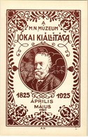 ** T1/T2 1825-1925 A Budapesti Magyar Nemzeti Múzeum Jókai Kiállítása Emléklapja / Jókai Memorial Exhibition Advertiseme - Non Classificati