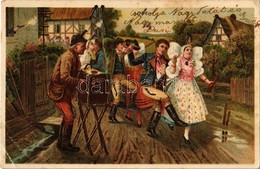 * T3 People Celebrating On The Streets. Böhmische Volkslieder No. 6. Emb. Litho (EB) - Sin Clasificación