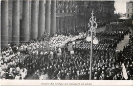 ** T2 Desfile Del Colegio Del Salvador En Pleno, Recuerdo Del Primer Congresso Eucaristico Argentino No. 7 / First Argen - Non Classificati