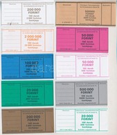 DN 10db Klf Bankjegy Kötegelő Forint Bankjegyekhez, Mind Kitöltetlen. - Unclassified