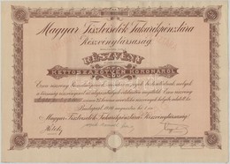 Budapest 1910. 'Magyar Tisztviselők Takarékpénztára Részvénytársaság' Bemutatóra Szóló Részvénye 250K-ról (2x) Szárazpec - Non Classificati