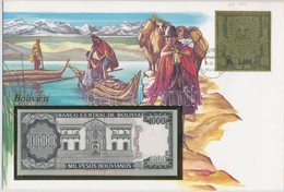 Bolívia 1982. 1000P Borítékban, Alkalmi Bélyeggel és Bélyegzéssel T:I
Bolivia 1982. 1000 Pesos In Envelope With Stamps A - Non Classificati