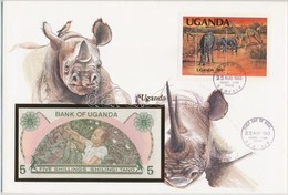 Uganda 1982. 5Sh Borítékban, Alkalmi Bélyeggel és Bélyegzéssel T:I
Uganda 1982. 5 Schilling In Envelope With Stamps And  - Ohne Zuordnung