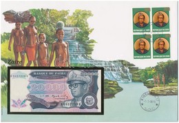 Zaire 1991. 20.000Z Borítékban, Alkalmi Bélyeggel és Bélyegzéssel T:I 
Zaire 1991. 20.000 Zaires In Envelope With Stamps - Non Classificati