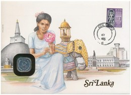 Srí Lanka 1978. 5c, Felbélyegzett Borítékban, Bélyegzéssel, Német Nyelvű Leírással T:1 
Sri Lanka 1978. 5 Cents In Envel - Ohne Zuordnung