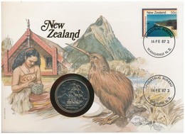 Új-Zéland 1982. 50c, Felbélyegzett Borítékban, Bélyegzéssel, Német Nyelvű Leírással T:1 
New Zealand 1982. 50 Cents In E - Ohne Zuordnung