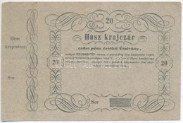 Kecskemét 1848?  20kr Utalvány Múzeumi Másolata (copy Of Necessity Note) T:I- - Unclassified