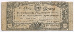 1860. 10Kr 'K. K. Hauptmünzamt Für Silberscheidemünze' T:III-,IV 
Austrian Empire 1860. 10 Kreuzer 'K. K. Hauptmünzamt F - Ohne Zuordnung