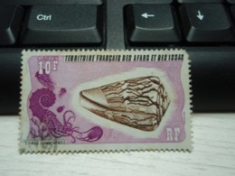 Timbre  Territoire Des Afars Et Des Issas 10 F Conus Sumatrensis - Used Stamps