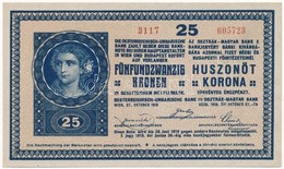 1918. 25K '3117' 3mm, Hullámos Hátlappal T:I-
Adamo K22/3 - Ohne Zuordnung