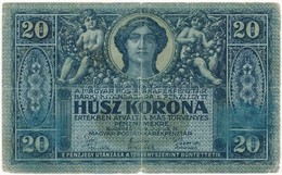 1919. 20K T:III- 
Hungary 1919. 20 Korona C:VG 
Adamo K19 - Ohne Zuordnung