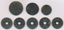 1761-1941. 8db-os Vegyes Magyar Fémpénz Tétel T:2,2-,3 Patina - Non Classificati