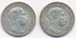 1912KB 1K Ag 'Ferenc József' (2x) T:2 Kis Patina Adamo K5.1 - Ohne Zuordnung