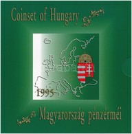 1995. 10f-200Ft (11xklf) Forgalmi Sor Dísztokban, Benne 200Ft Ag 'Deák', 'Magyarország Pénzérméi' Sorozat T:BU Adamo FO2 - Ohne Zuordnung