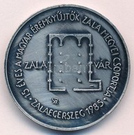 Szabolcs Péter (1942-) 1985. 'MÉE Zalaegerszeg / A Szláv írásbeliség Emlékére' Ezüstpatinázott Br Emlékérem (42,5mm) T:1 - Unclassified