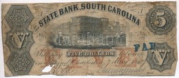 Amerikai Egyesült Államok / Dél-Karolina 1855. 5$ Szélein Vágott T:IV
USA / South Carolina 1855. 5 Dollars Cut On Edges  - Ohne Zuordnung