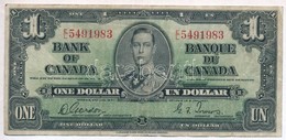 Kanada 1937. 1$ T:III 
Canada 1937. 1 Dollar C:F - Unclassified