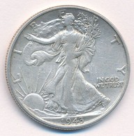 Amerikai Egyesült Államok 1943. 1/2$ Ag 'Walking Liberty' T:3 
USA 1943. 1/2 Dollar Ag 'Walking Liberty' C:F - Ohne Zuordnung