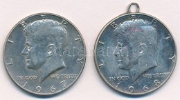 Amerikai Egyesült Államok 1967-1968D 1/2$ Ag 'Kennedy' (2x) T:1-,2 Fül
USA 1967-1968D 1/2 Dollar Ag 'Kennedy' (2x) C:AU, - Non Classificati